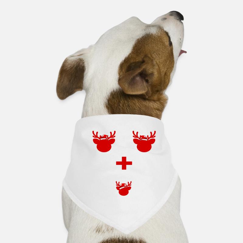PREMIER RENNE TRIO DE NOËL Bandana pour chien