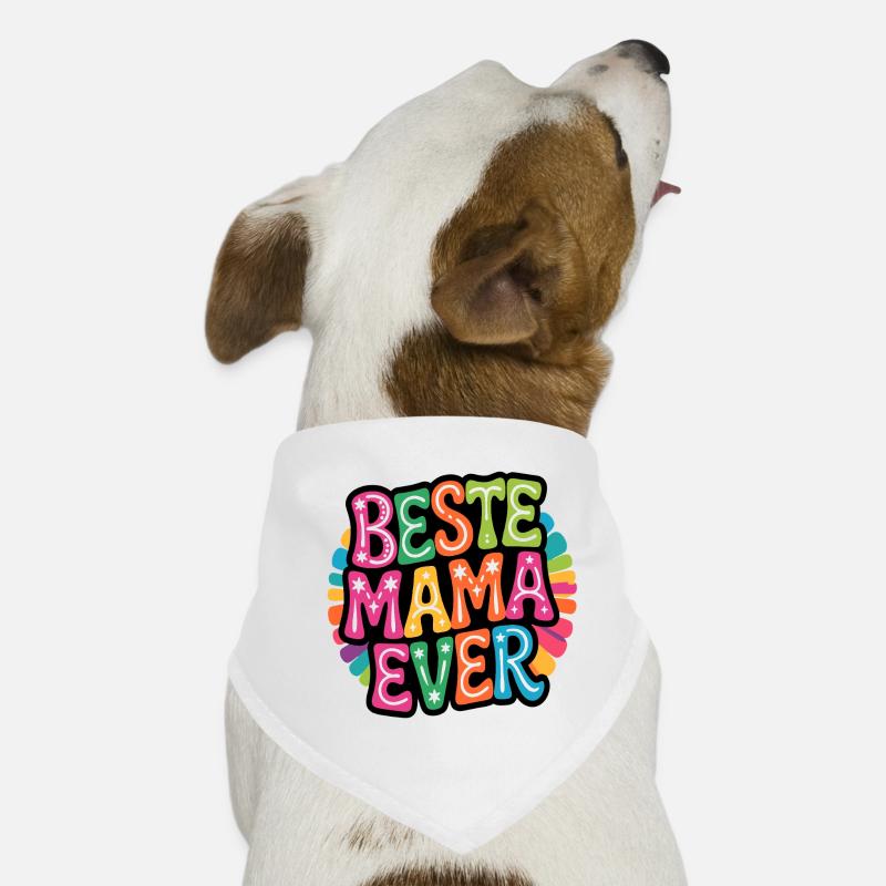 Beste Mama Ever bunt Hunde-Bandana