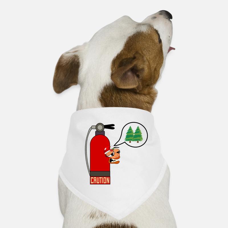 CAUTION CHRISTMAS TREE FIRE Dog Bandana