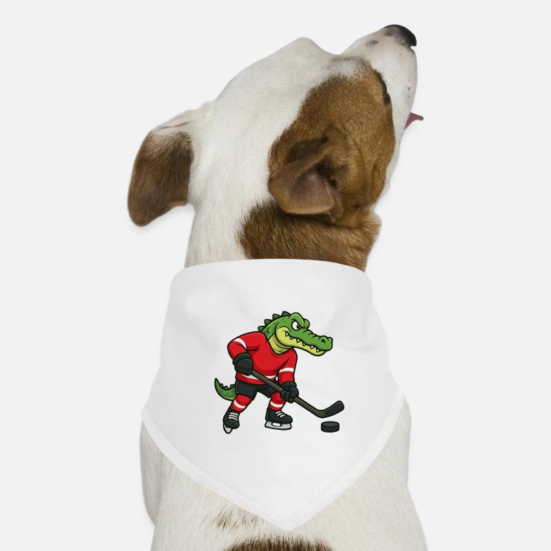 Krokodil Eishockeyheld Dog Bandana