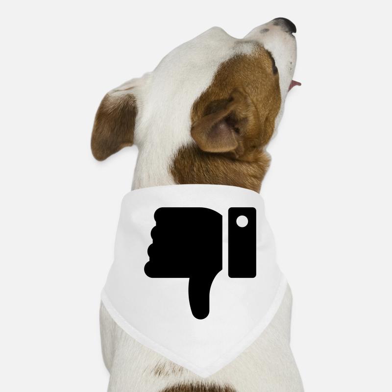Dislike Hand, Hater Symbol, Daumen Runter Hunde-Bandana