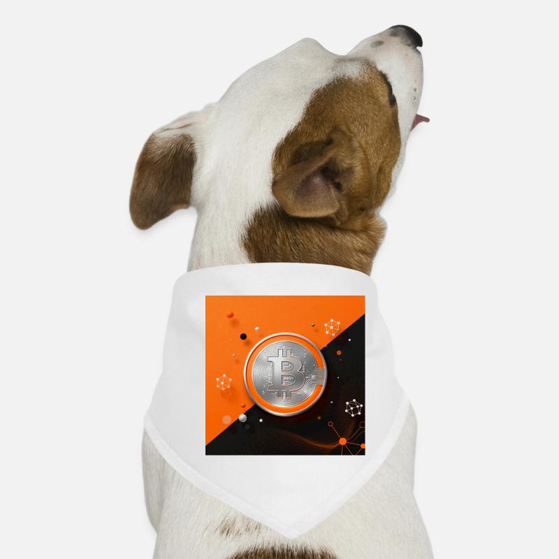 Bitcoin Münze Netzdesign Hunde-Bandana