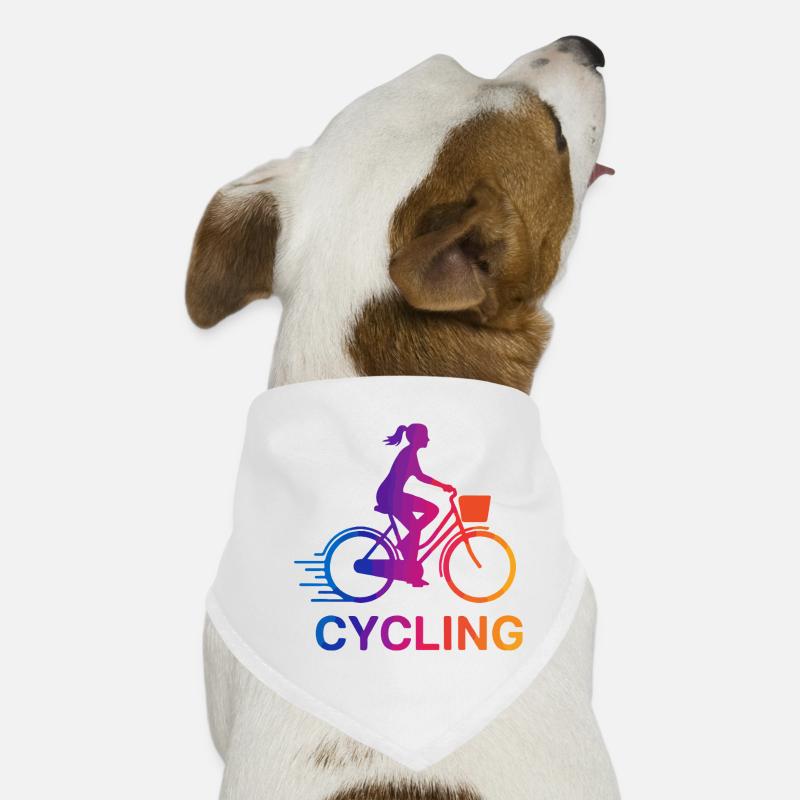 Cycliste Rainbow Gradient Bandana pour chien