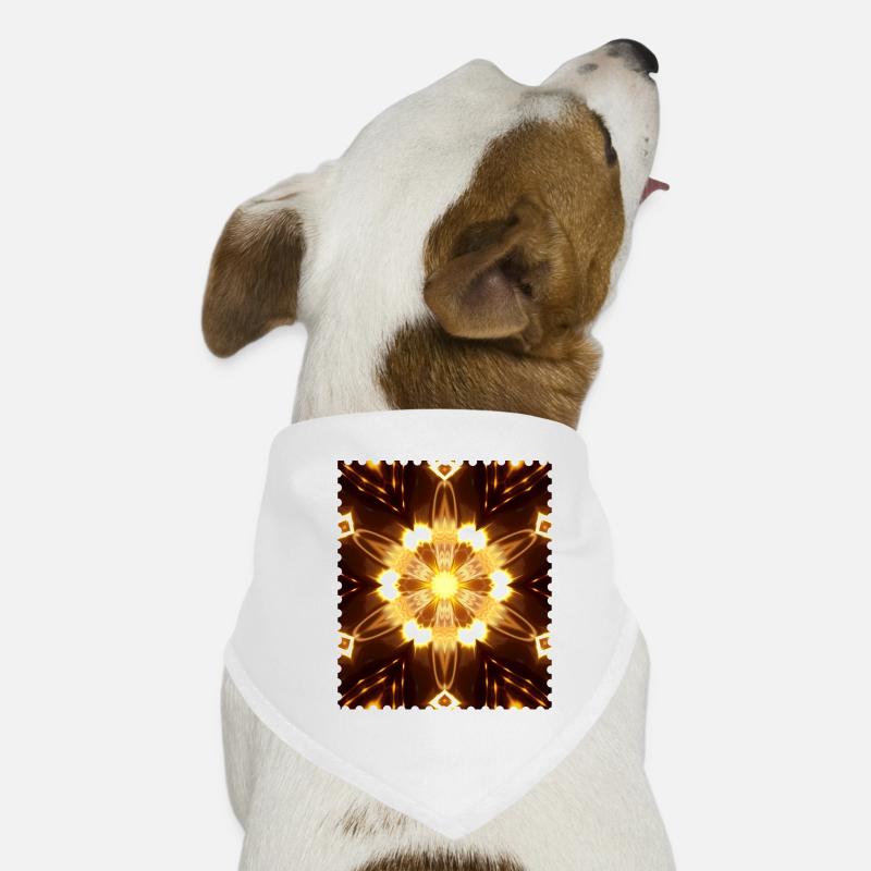 Fiery Mandala Light Play Dog Bandana