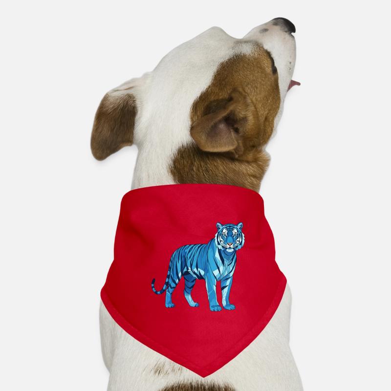 Polygone géométrique de BlueTiger Bandana pour chien