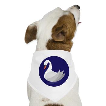 Schwan - Hunde-Bandana - Weiß - Vorne