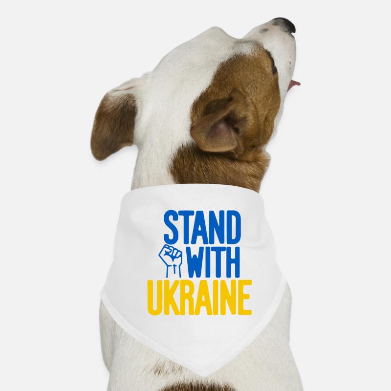 Solidarité avec l’Ukraine Bandana pour chien