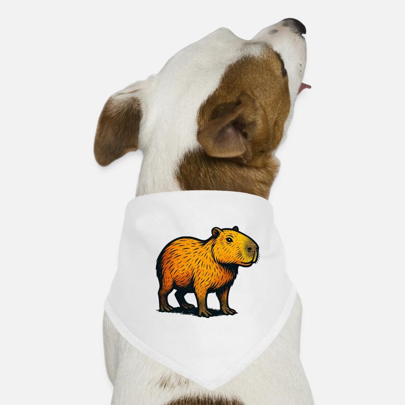 Kapibara Gradient Illustration Dog Bandana