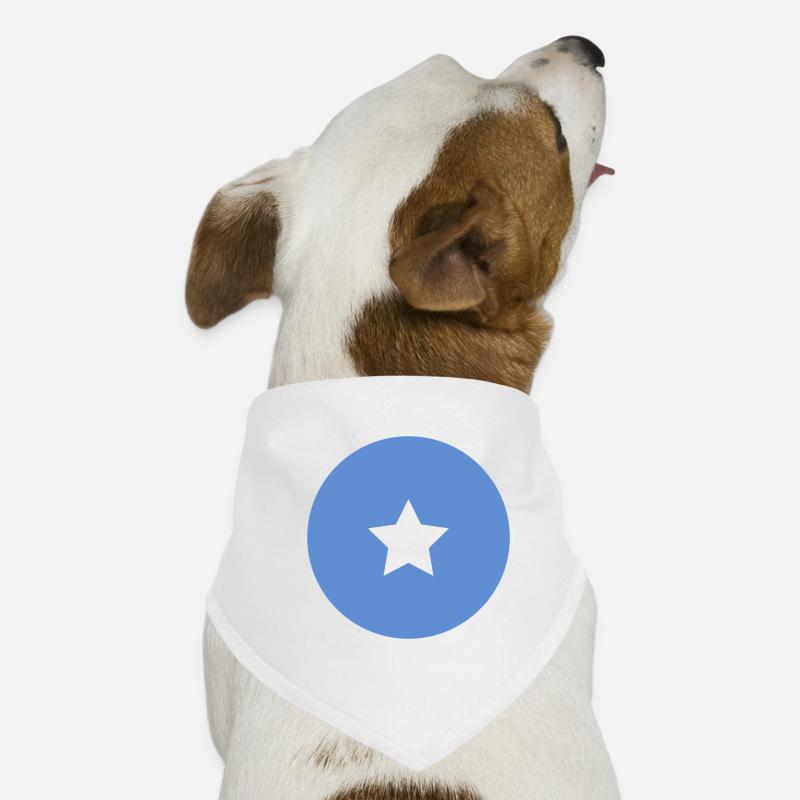 Drapeau rond somalien Bandana pour chien