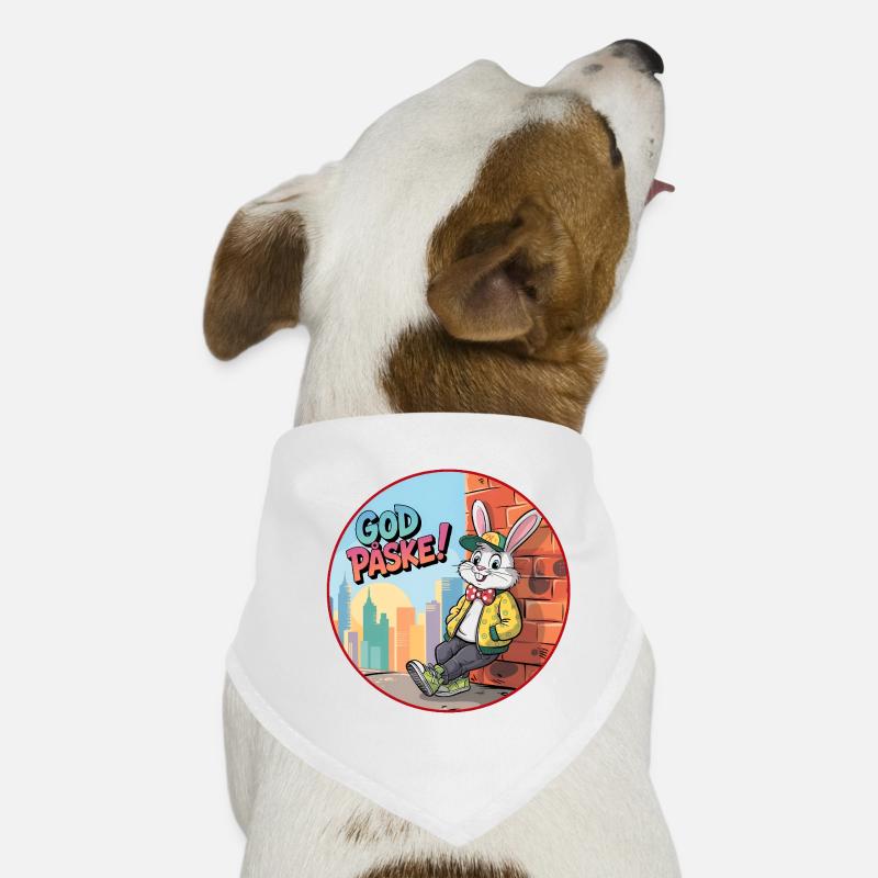 Happy Easter Bunny in Town Dog Bandana