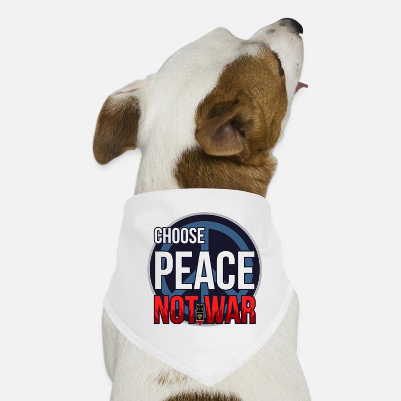 Wähle Frieden, nicht Krieg Hunde-Bandana