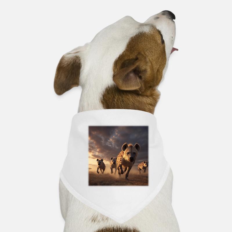 Hyänen Gruppe Savanne Wildlife Design Hunde-Bandana