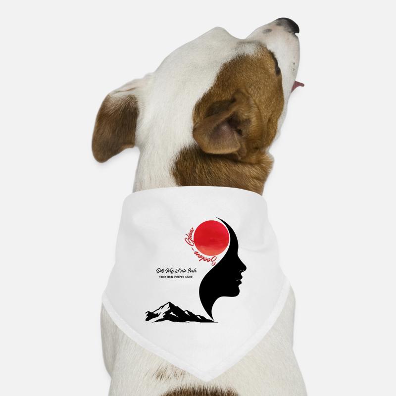 Sonnenmond-Silhouette mit rotem Orb Hunde-Bandana