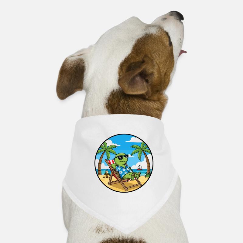Cool Turtle Beach Vacation Summer Vibes Dog Bandana