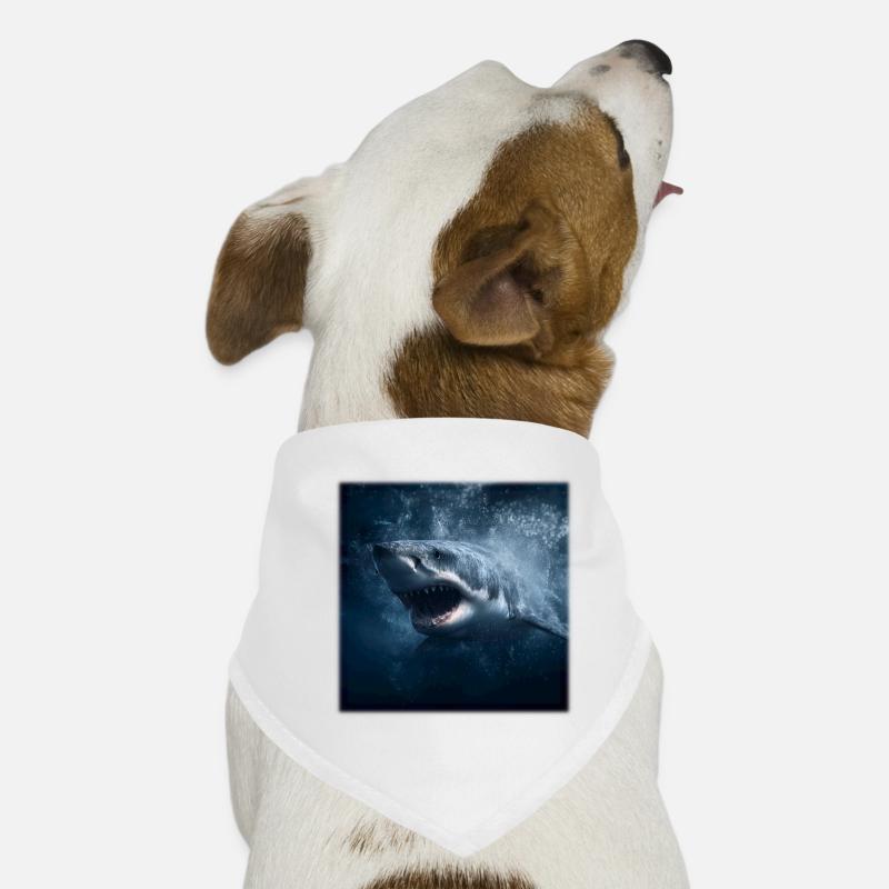 Great White Shark Attack Ocean Design Predator Dog Bandana