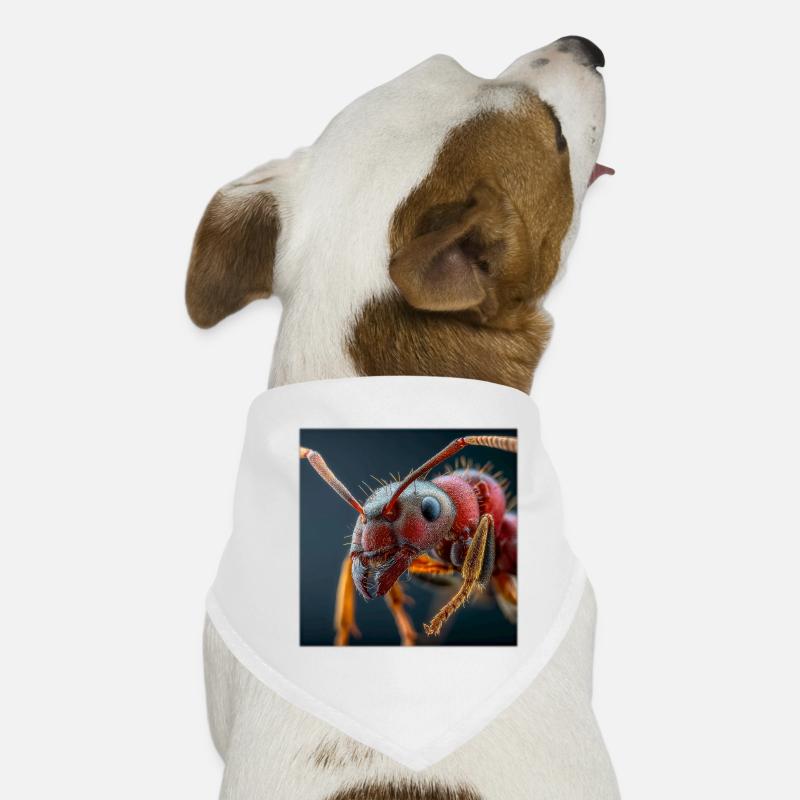 Ants Macro Portrait Realistic Wildlife Dog Bandana