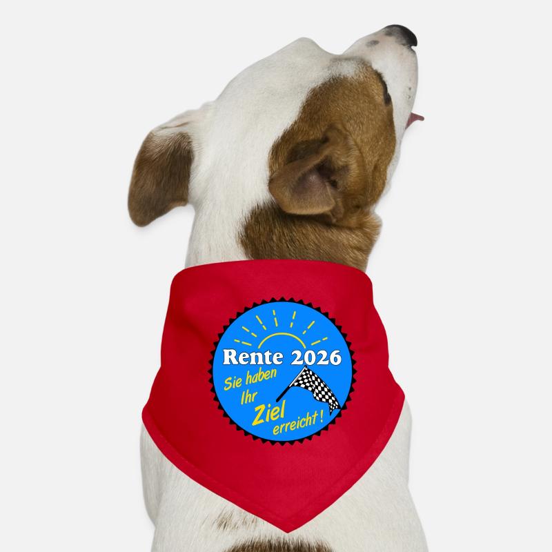 Pension 2026, objectif atteint Bandana pour chien