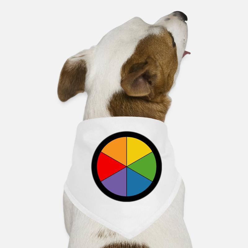 Roue des couleurs arc-en-ciel Bandana pour chien