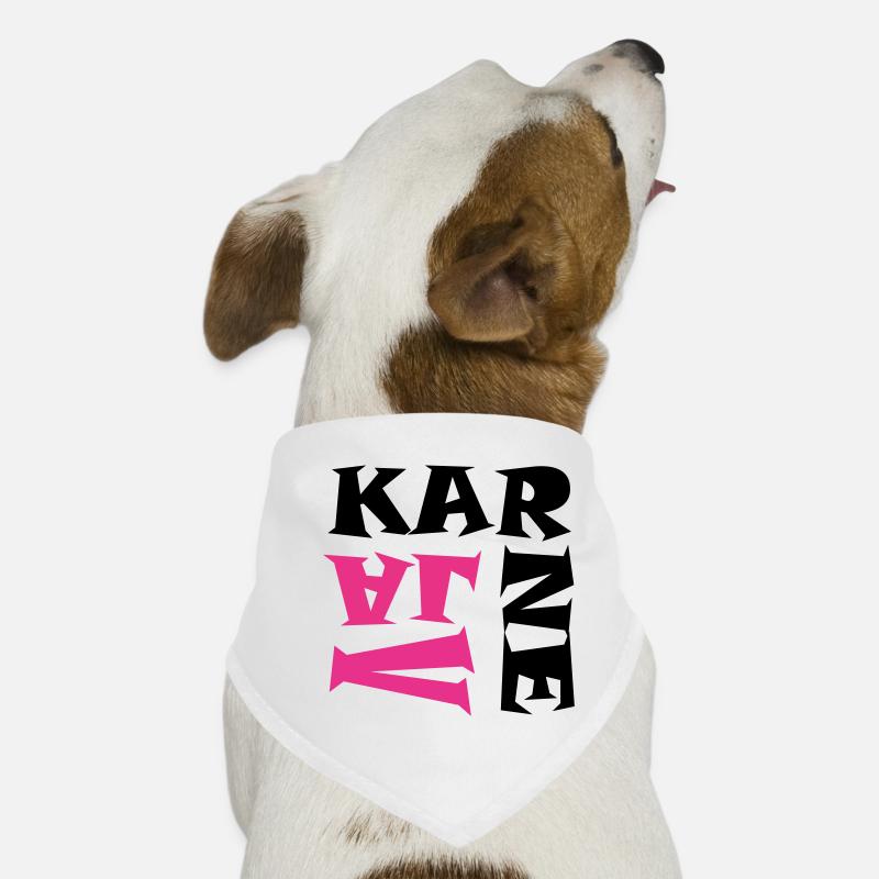 Karneval in Pink/Schwarz Hunde-Bandana