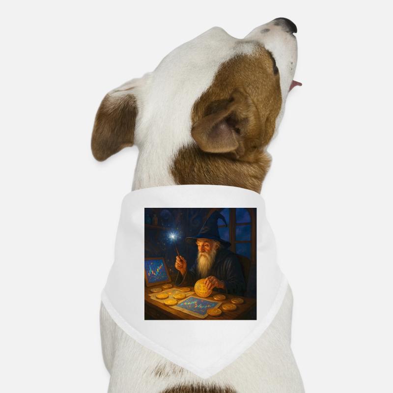 Le magicien des graphiques de marché des cryptomonnaies Wandalu Vuhs Bandana pour chien