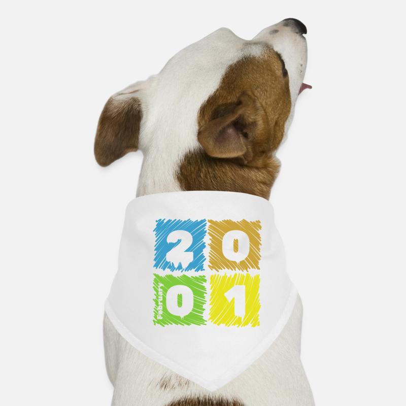 25. Geburtstag Farbige Patches since 02/2001 Dog Bandana