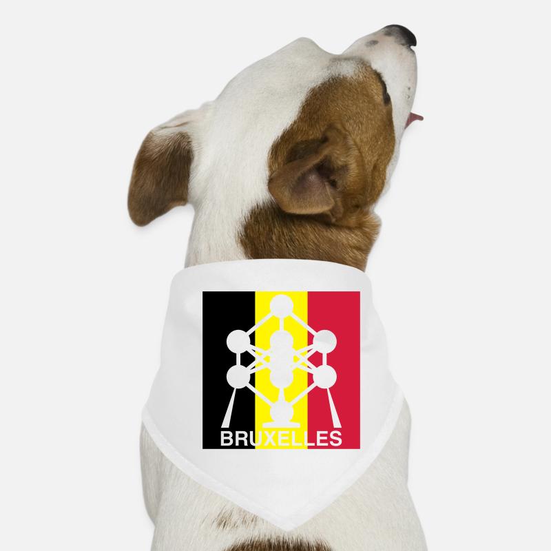 Atomium Brussels – Belgian Flag Square Design Dog Bandana