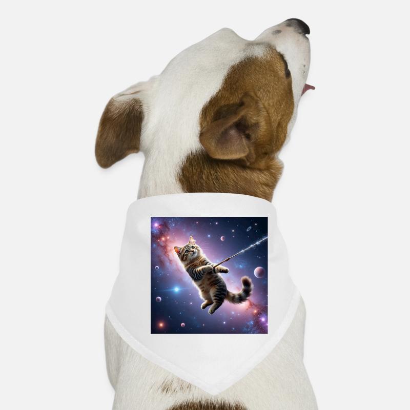 Chat dans l’espace Bandana pour chien
