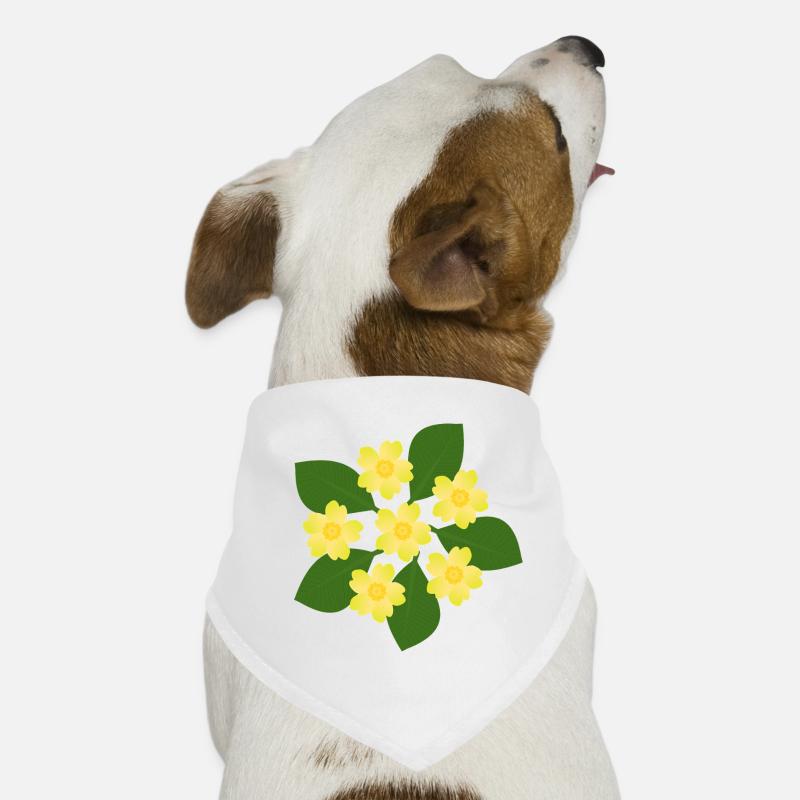 Februar Geburtstag Blüte Primeln Geburtstagsblume Hunde-Bandana