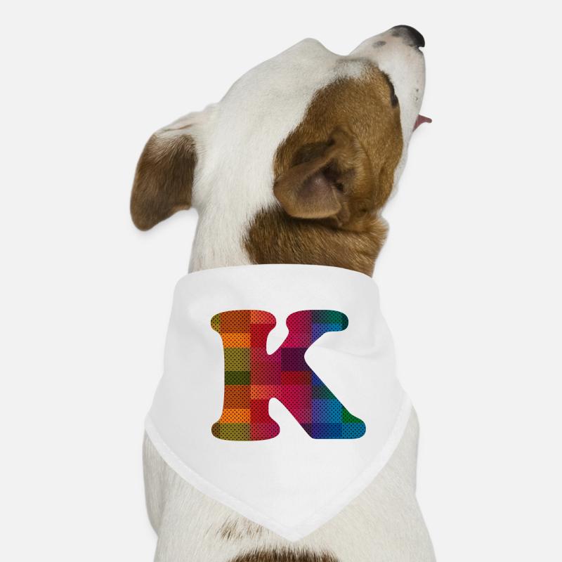 Buchstabe K Hunde-Bandana