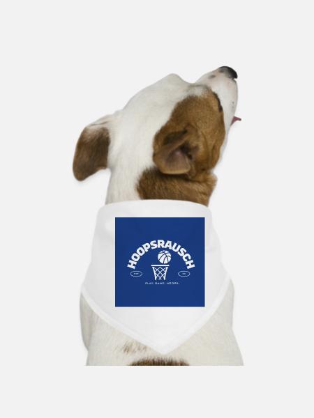 Emblème de basket-ball Hoopsrausch - Bandana pour chien - blanc - Devant