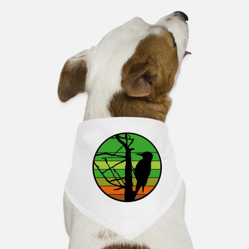 Silhouette de pic au coucher du soleil Bandana pour chien