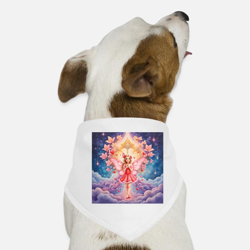 Fantasme de la Fée Rose Bandana pour chien
