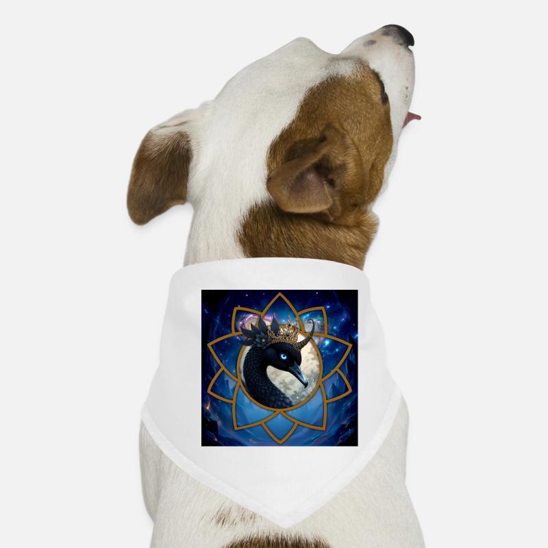 Himmlischer Quetzal mit Krone Hunde-Bandana