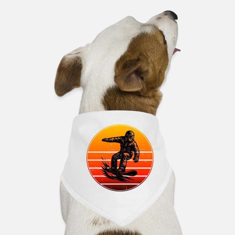 Snowboard motif with recognition value Dog Bandana
