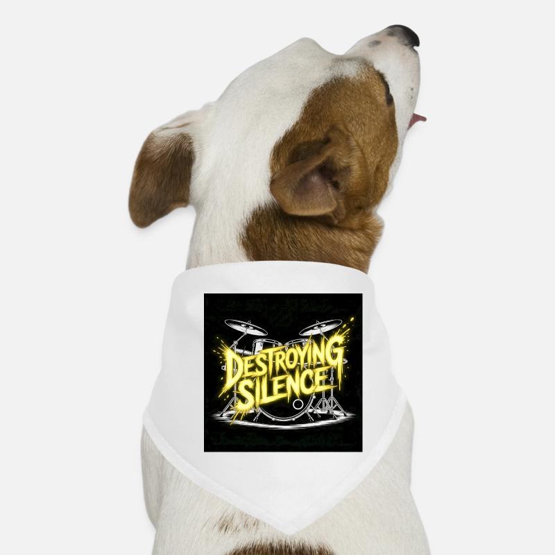 Drummer Drumset Design Dog Bandana