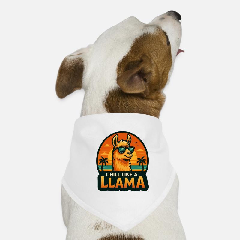 Chill wie ein Lama Hunde-Bandana