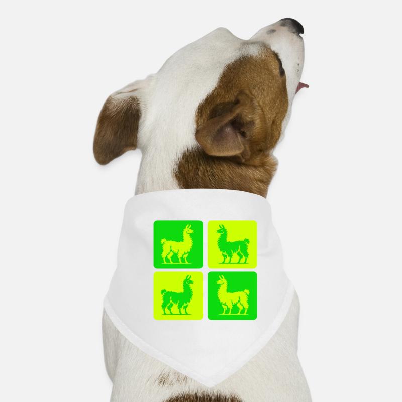 Llama Pop Art Dog Bandana