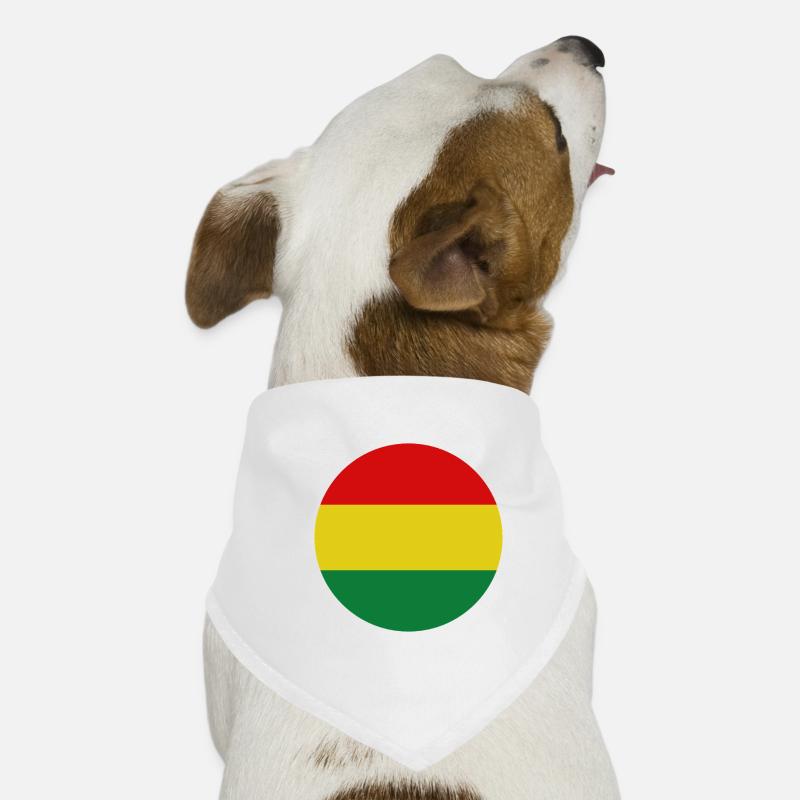 Drapeau rond bolivien Bandana pour chien