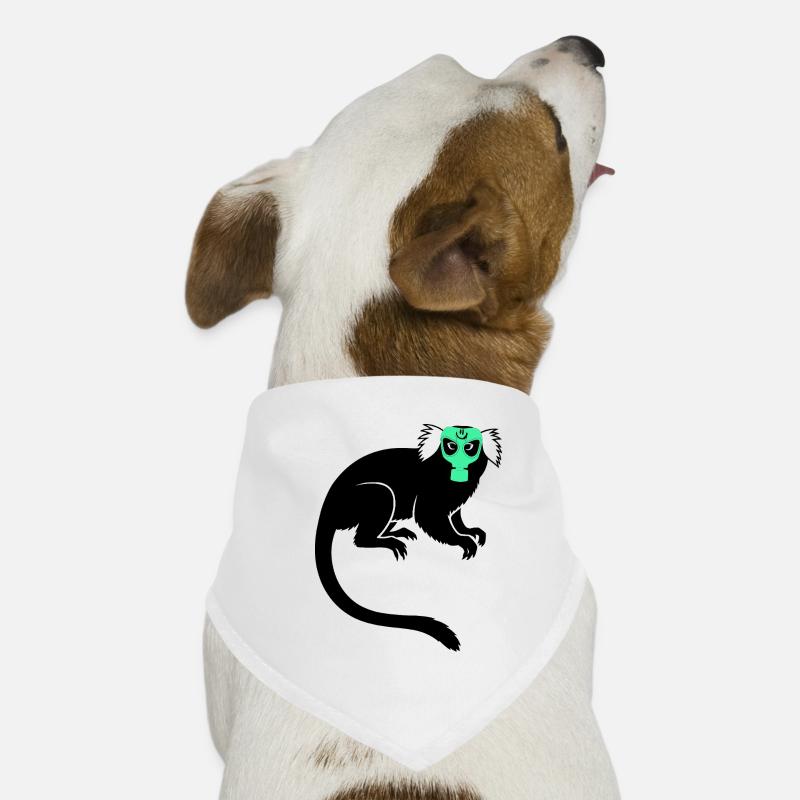 Tamarin Monkey Protest Gas Mask Hunde-Bandana