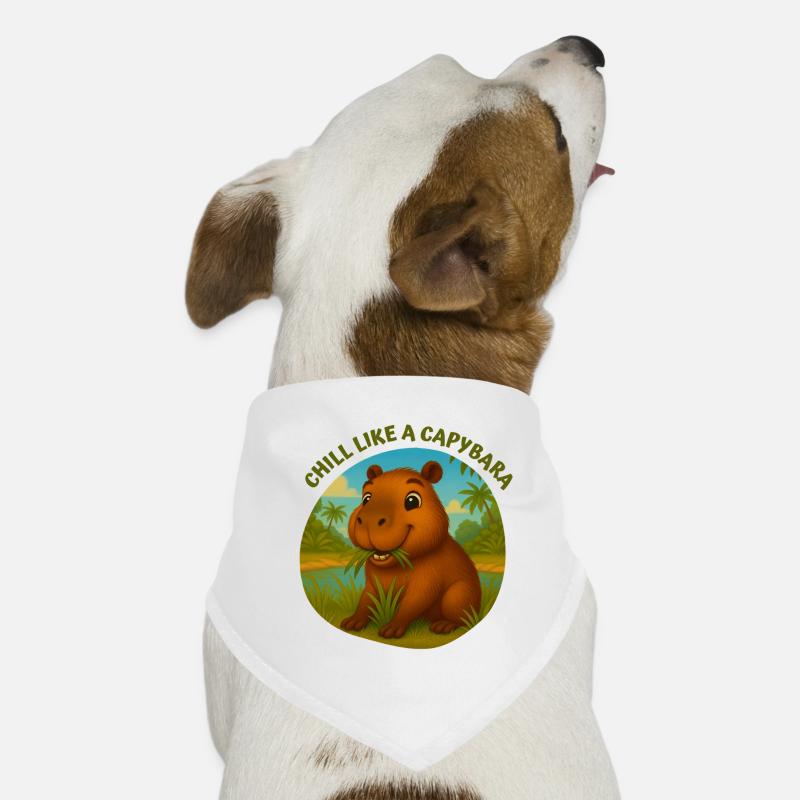 Chill like a Capybara Dog Bandana