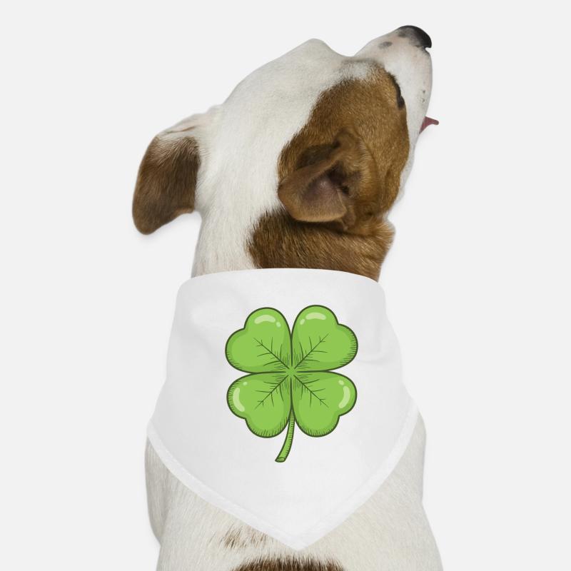 Charme du trèfle à quatre feuilles Bandana pour chien