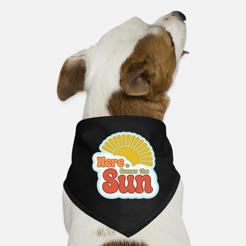 Here Comes the Sun – 60er Jahre Retro Hunde-Bandana