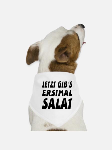 Salat - Hunde-Bandana - Weiß - Vorne