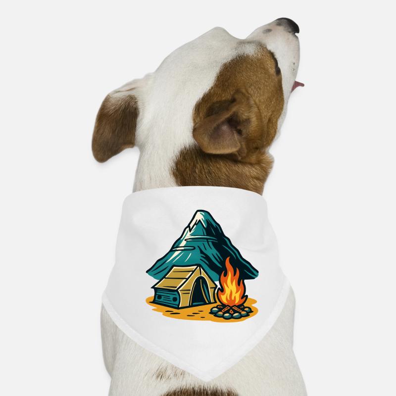 Mountain camping fire pit Dog Bandana