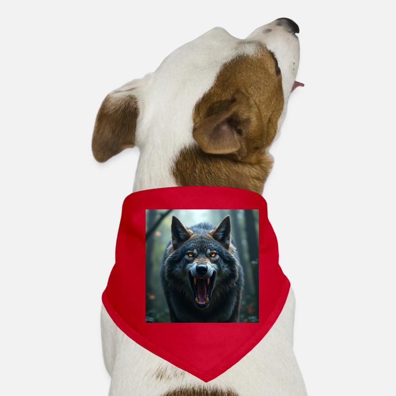 Aggressiver Wolf Hunde-Bandana