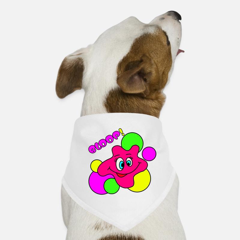 BLOOP! Funny Neon Pop Art Blobs Character Dog Bandana