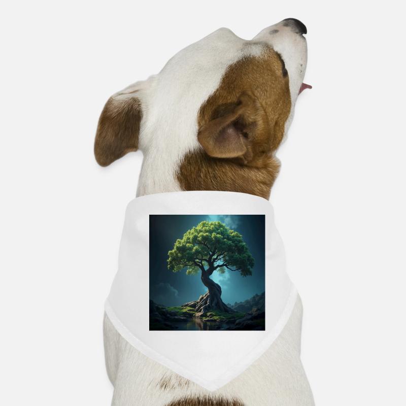 Bunter Baum des Lebens. Hunde-Bandana