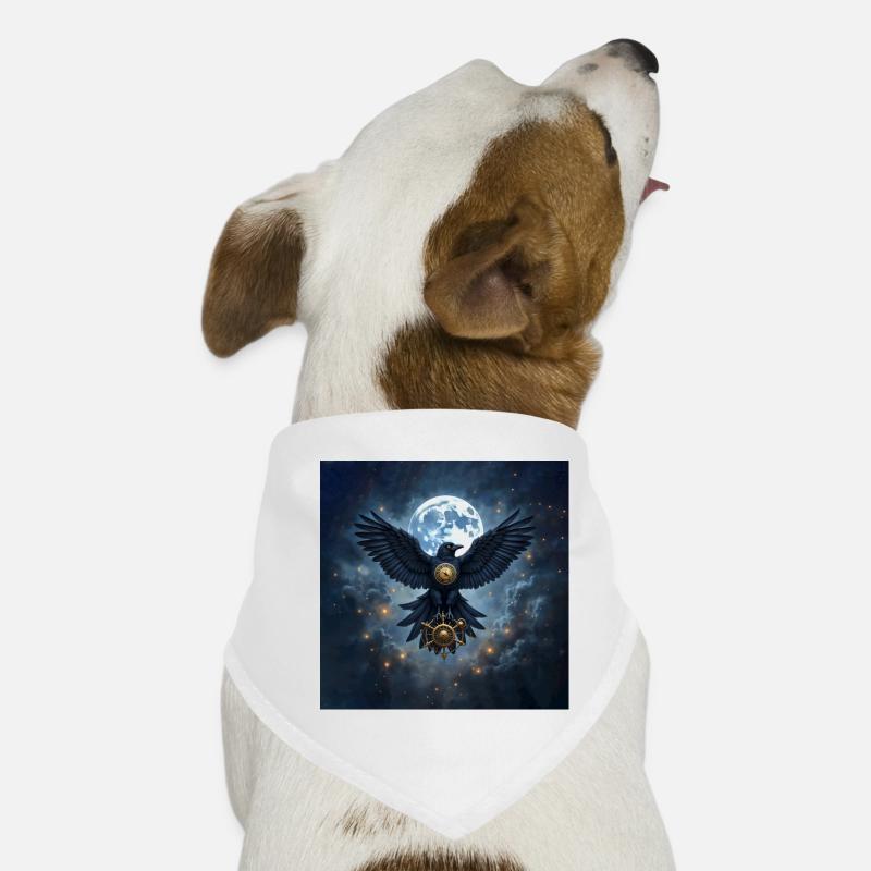 Corbeau Sidéréal avec gouvernail lunaire Bandana pour chien