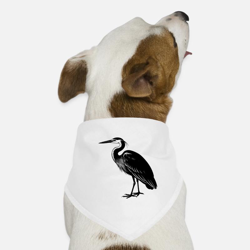 Großer Blauer Reiher Hunde-Bandana