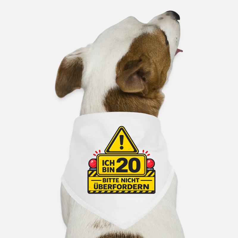Ich bin 20 – Bitte nicht überfordern Hunde-Bandana